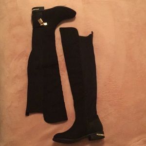 Black over the knee boots
